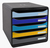 Exacompta Schubladenbox Bee Blue 5 fächer mehrfarbig für A4+ offene bureaulade-organizer Kunststof Verschillende kleuren