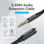 Vention Cotton Braided TRRS 3.5mm Male to 3.5mm Female Audio Extension Cable 3M Black Aluminum Alloy Type