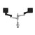 R-Go Tools Monitor arm R-Go Zepher Dual, for two monitors, fully adjustable, 0- 8 kg load capacity, 100% circular, black