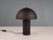 LED Tischleuchte aus Metall Schwarz, Lampenschirm mit Dekorstanzung Höhe 33 cm
