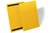 Durable Magnetic Ticket Label Holder Document Pockets - 50 Pack - A4 Yellow