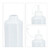 Relaxdays Quetschflasche, 4er Set, 1000 ml, für Saucen, Spritzflasche zum Befüllen, Squeeze Flasche, Kunststoff, klar