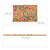 Relaxdays Fußmatte Kokos, Hello Schriftzug & Blumen-Motiv, Türvorleger innen & außen, Kokosmatte 40x60cm Türmatte, bunt