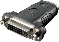 HDMI/DVI-I Adapter vernickelt schwarz 60752