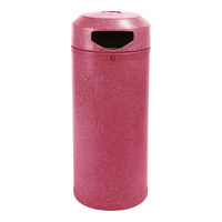 Continental Litter Bin - 52 Litre - Add - Stone Effect - Red Granite - Plastic Liner