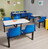 Standard Canteen Furniture - 6 Seater - Wall Adjacent - Black (15 working days)