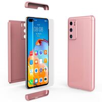 NALIA Full Body Bumper compatible with Huawei P40 Case, Protective Front & Back Phone Cover with Tempered Glass Screen Protector, Slim Shockproof Bumper Ultra-Thin Phone Hardcas...