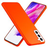 NALIA Neon Silicone Cover compatible with Samsung Galaxy S21 FE Case, Intense Color Non-Slip Velvet Soft Rubber Coverage, Shockproof Colorful Smooth Protector Rugged Mobile Phon...