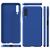 NALIA Case compatible with Samsung Galaxy A7 2018, Phone Cover Ultra-Thin Matte Hard-Cover Protector Skin, Premium Protective Shockproof Slim Bumper Backcase in Metallic Look Blue