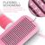 BLUZELLE Self-Cleaning Pet Care Brush, Skin-Friendly Grooming Comb for Short Hair & Long Hair, Slicker Brush Smooth Handle Daily Use, Professional Animal Care for Cats, Dogs & M...