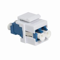 Keystone Modular Verbinder LC-Duplex Singlemode, blau/weiß, LogiLink® [NK0030]
