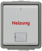 Aufputz-Feuchtraum-Heizungsnotschalter, grau, 250 V (AC), 10 A, IP44, 5TA4742