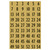 Zahlen 13x12 mm 1-100 Goldfolie schwarz 4 Bl.