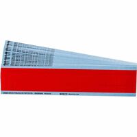 Wire Marker Cards - Solid NEMA Colours 6.35 mm x 38.00 mm TWM-COL-RD-PK, Red, Rectangle, Permanent, Vinyl, Gloss, -40 - 100 °C selbstklebende Labels