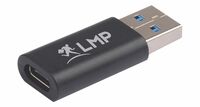 USB-C (f) to USB A (m) , adapter, 5G/3A - black ,