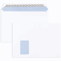 Briefumschläge C4 120g/qm haftklebend Fenster VE=250 Stück weiß