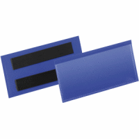 Etikettentaschen magnetisch 100x38mm blau VE=50 Stück