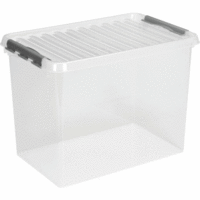 Aufbewahrungsbox mit Deckel 62 Liter Kunststoff 400x600x340mm transparent