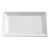 APS Pure Melamine Tray in White with Straight Outer Edges Dishwasher Safe - 1/1