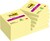 Post-it® Super Sticky Notes, gelb, 76 mm x 76 mm, 12 Blöcke à 90 Blatt