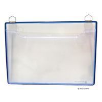 Lot de 5 DOCAFLEX vide-poche A4 bleus horizontaux