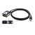 EXSYS EX-1346 USB 2.0 naar 1S x seriële interface RS-422/485-poortconverter, kabel, FDTI, zwart, 1,8 m