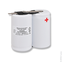 Batterie(s) Batterie eclairage secours 2x D HT 2S1P ST1 2.4V 4Ah