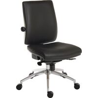 24 hour ergonomic operator chair - leather look