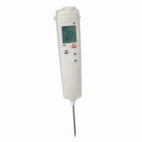 Temperatur-Meßgerät testo 106 T1 Kit inkl. Top-Safe Schuthülle und Halte-Clip
