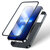 Etui pokrowiec do iPhone 13 Pro obudowa na tył i przód + szkło hartowane czarny