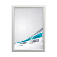 Click Frame, 25 mm profile, with mitred corners, silver anodised / Poster Frame / Aluminium Picture Frame | A3 (297 x 420 mm) 327 x 450 mm 279 x 402 m