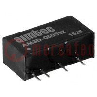 Converter: DC/DC; 3W; Uin: 4.5÷5.5V; Uout: 5VDC; Iout: 600mA; SIP7