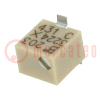 Potentiometer: mounting; multiturn; 20kΩ; 250mW; SMD; ±10%; linear