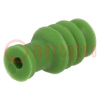 Accessories: gasket for wire; MCON 1.2,MQS; green; Øhole: 3.6mm