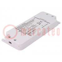 Power supply: switched-mode; LED; 12W; 12VDC; 1A; 185÷265VAC; IP20