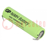 Re-battery: Ni-MH; 7/5A; 1.2V; 4000mAh; soldering lugs; Ø18.3x71mm