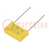 Capacitor: polypropylene; suppression capacitor,X2; 10nF; THT