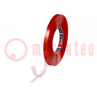 Tape: fixing; W: 12mm; L: 50m; Thk: 0.205mm; double-sided; max.100°C