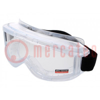 Safety goggles; Lens: transparent; Protection class: B