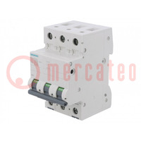 Circuit breaker; 230/400VAC; Inom: 32A; Poles: 3; Charact: D; 10kA