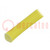 Insulating tube; fiberglass; yellow; -30÷155°C; Øint: 8mm; L: 100m
