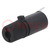 Adapter; cilindrische zekeringen; -25÷70°C; 6,3A; UL94V-0; zwart