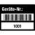 SafetyMarking Etik. Geräte-Nr. Barcode und 1001 - 2000 4 x 3 cm Rolle, PVC Version: 01 - schwarz