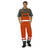 Warnschutzbekleidung Latzhose, Farbe: orange-grün, Gr. 24-29, 42-64, 90-110 Version: 106 - Größe 106