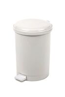 Tritt-Mülleimer 40 Liter, VB 001824, Weiß