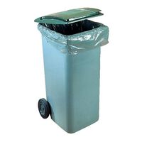 Conteneur à déchets 2 roues 120 litres tri sélectif vert