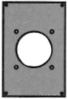 Adapterplatte Kst 1xrnd 159,5x104,5mm 1xrund