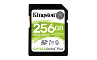 Kingston Technology Scheda SDXC Canvas Select Plus 100R C10 UHS-I U3 V30 da 256GB