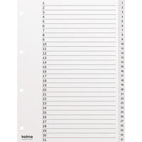 Kolma 18.314.16 Tab-Register Numerischer Registerindex Papier Weiß