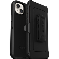 OtterBox Cover per iPhone 14 Plus Defender, resistente a shock e cadute, cover ultra robusta, testata 4x vs norme MIL-STD 810G, Nero, No pack retail